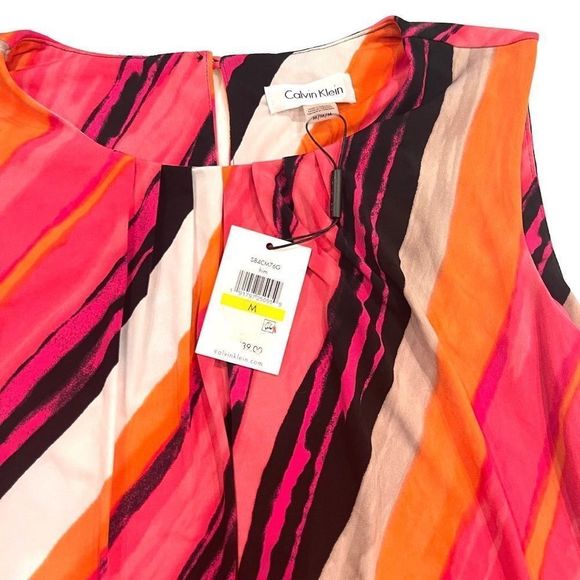 New Calvin Klein Multi-Media Career Dress Tank Top Medium - Picture 8 of 11